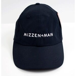 Mizzen + Main Ouray Adjustable Embroidered Blue Strapback Golf Cap Hat